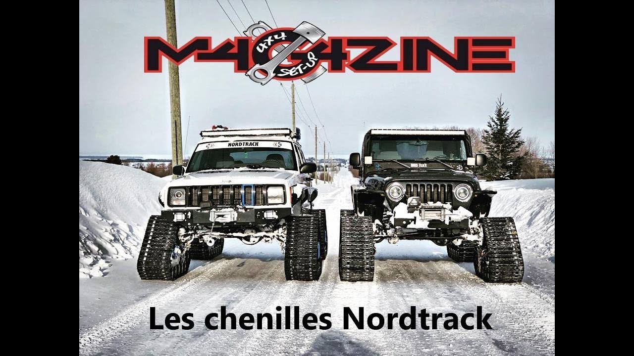 Chenilles pour Jeep Nordtrack