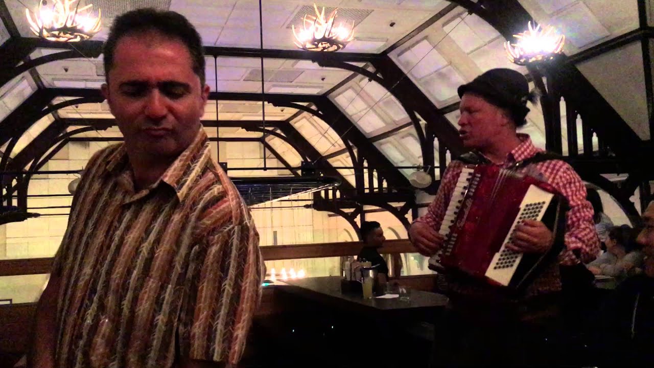 Bavarian Bier Cafe accordion guy ft Bani Pera 15/01/16