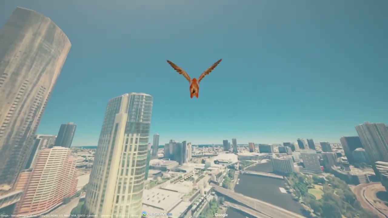Gameplay of Flight Simulator using UE5,c++ and plugin Cesium