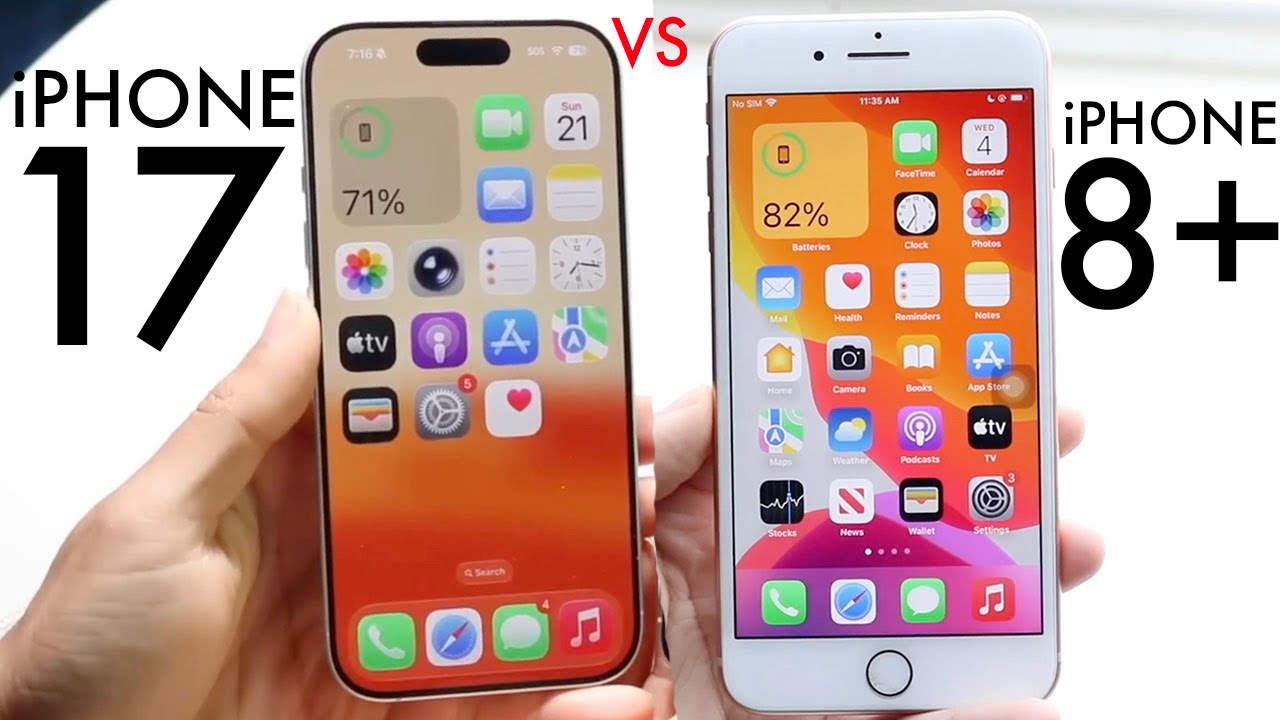 iPhone 17 против iPhone 8 Plus! (Сравнение) (Обзор)