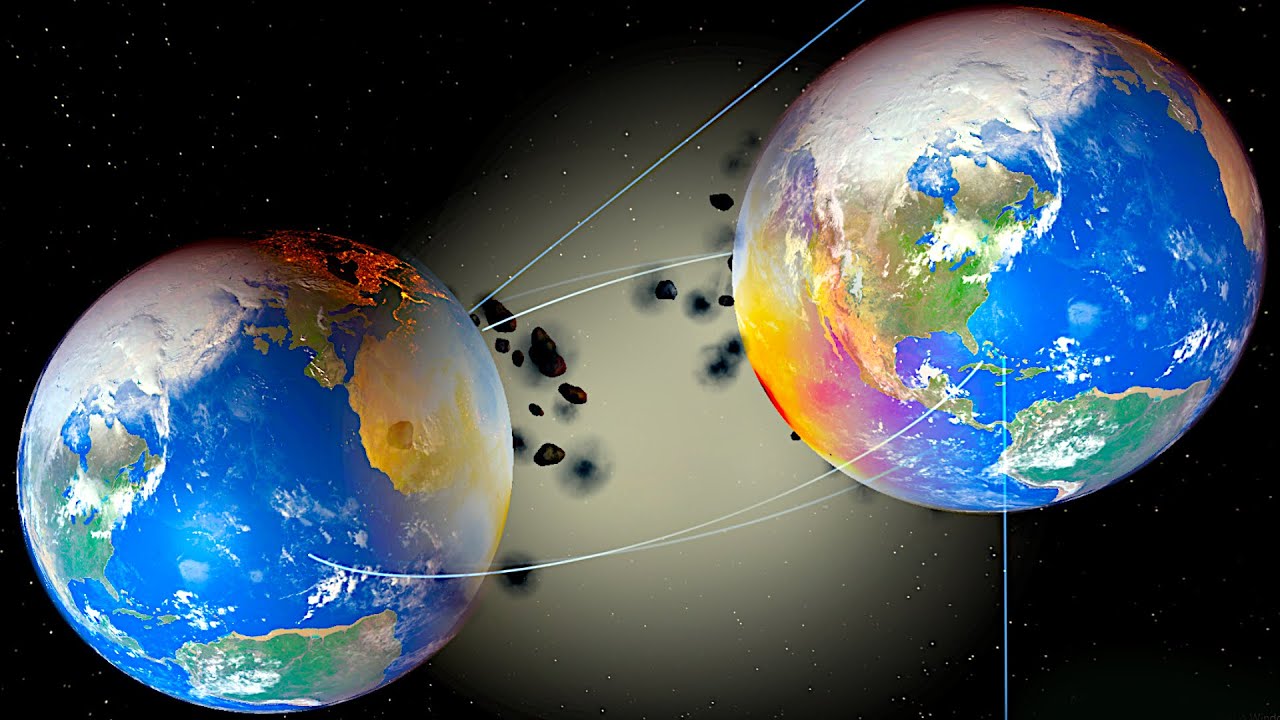 Fiz um planeta Terra duplo! Universe Sandbox 2