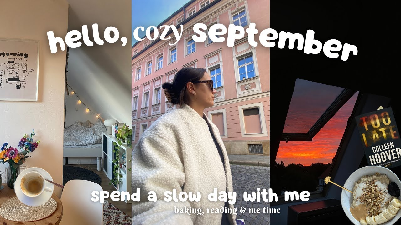 Cozy September Vlog 🍂 | Slow Day: Backen, Lesen & Me-Time