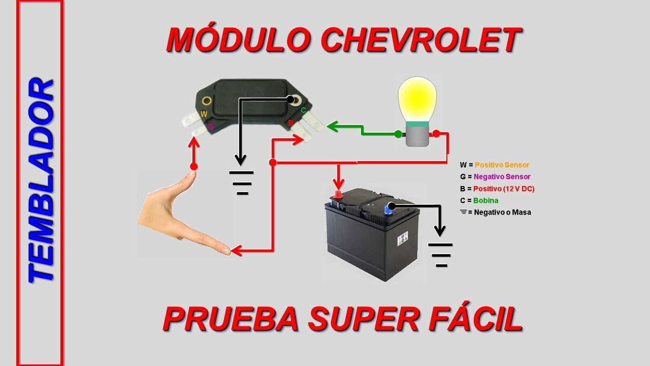 Como probar modulo Chevrolet 4 pines con la mano