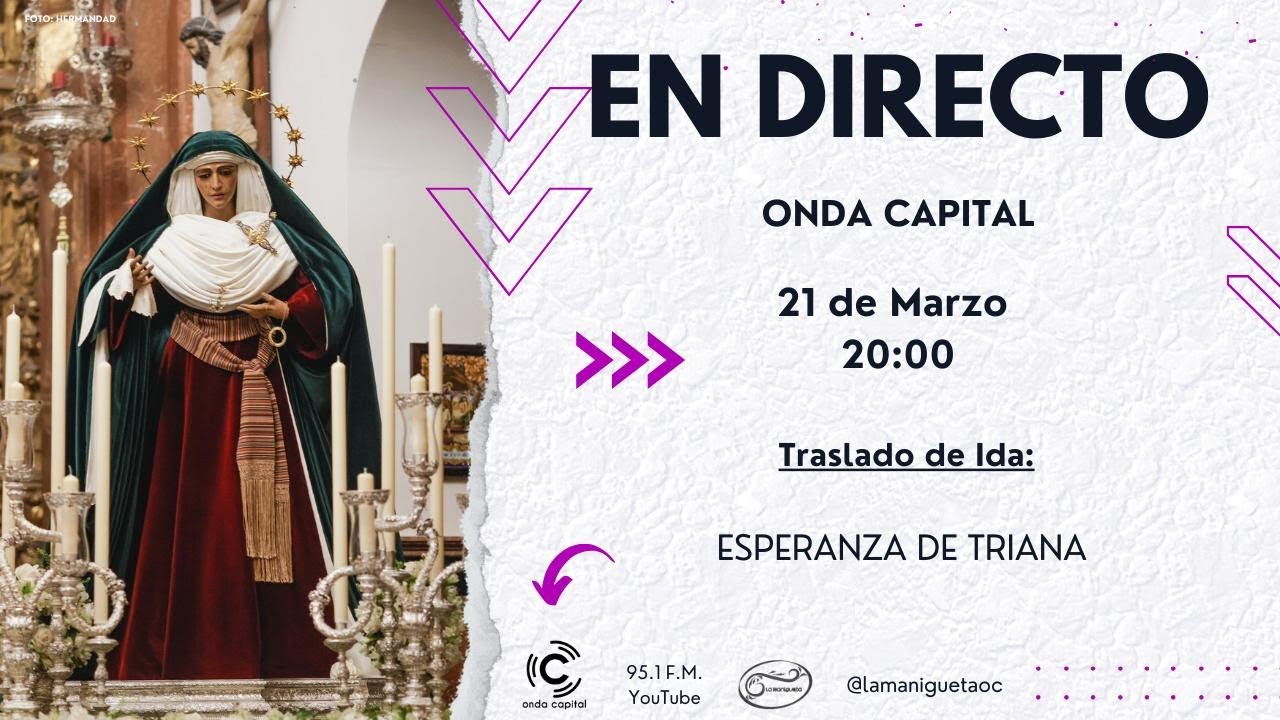🟣 EN DIRECTO: Traslado de Ida Esperanza de Triana 2025