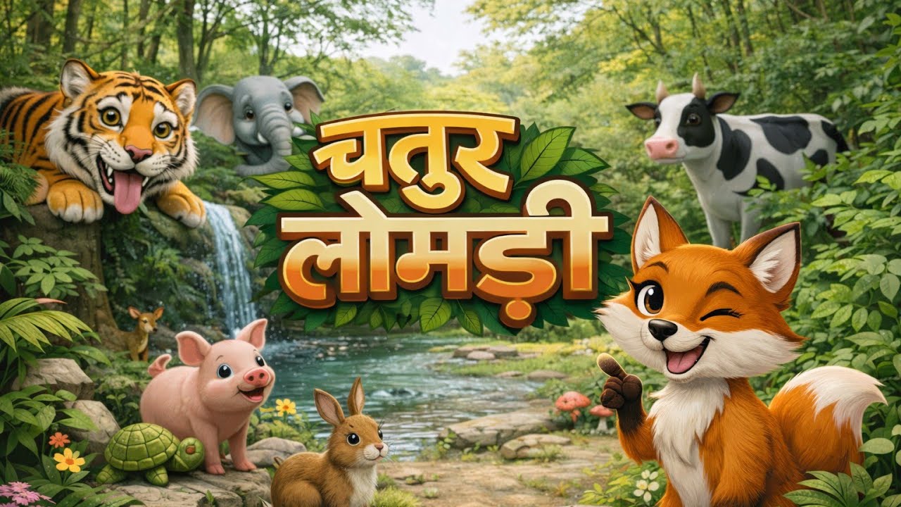 चतुर लोमड़ी की समझदारी chatur lomdi ki samajdari 🐺🐯