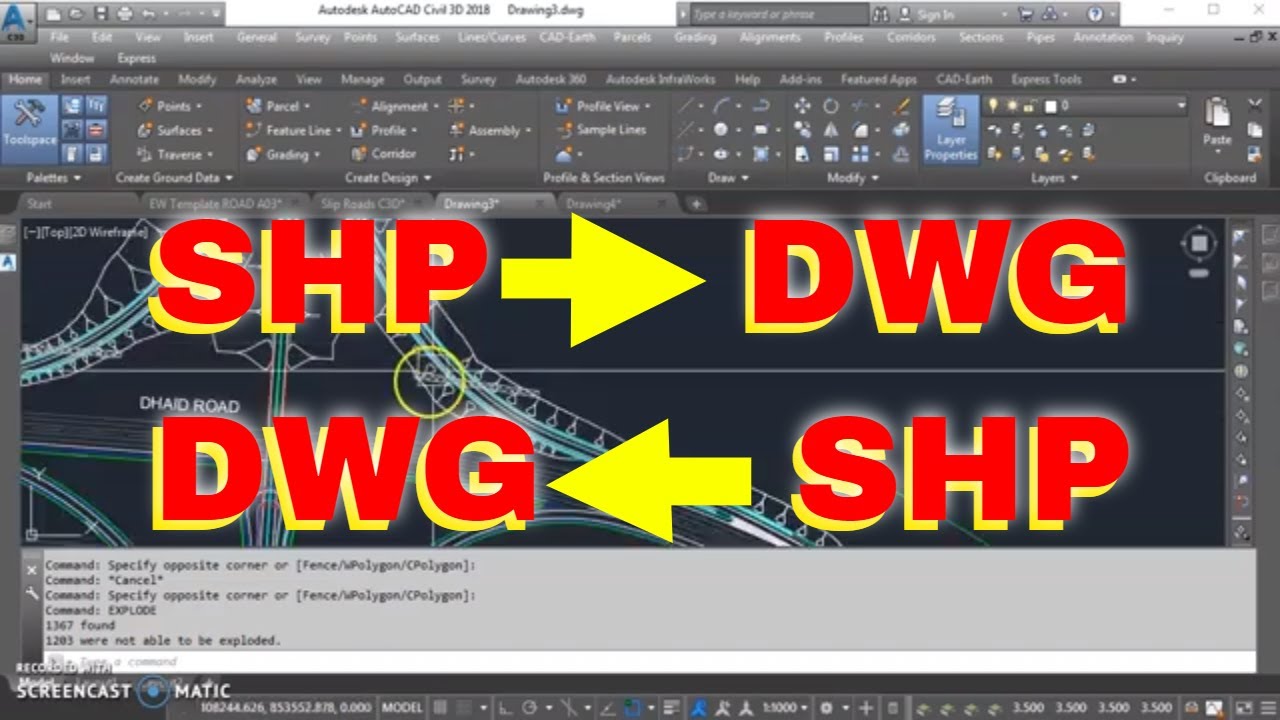 Export Shapefile from Autodesk Civil 3D - Exporting and Importing SHP Files From Civil 3D