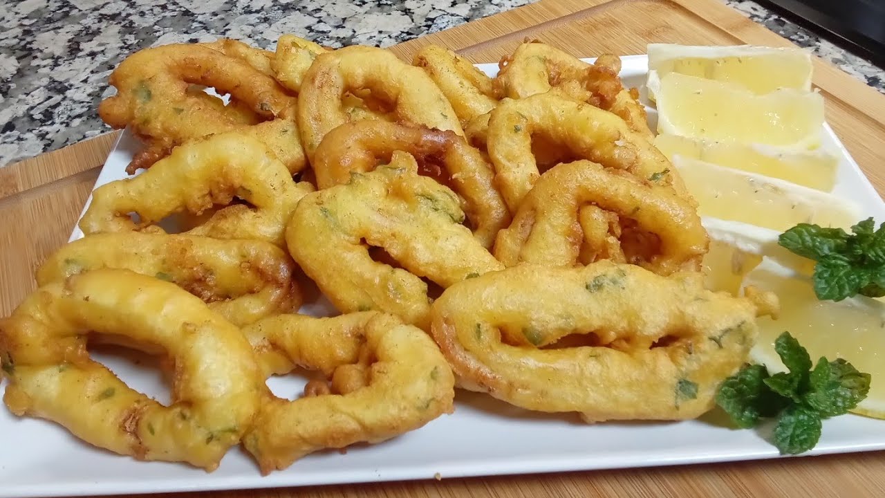 Como rebozar y freír CALAMARES O POTAS para que te queden perfectos👌🏼crujientes y tiernos 😋