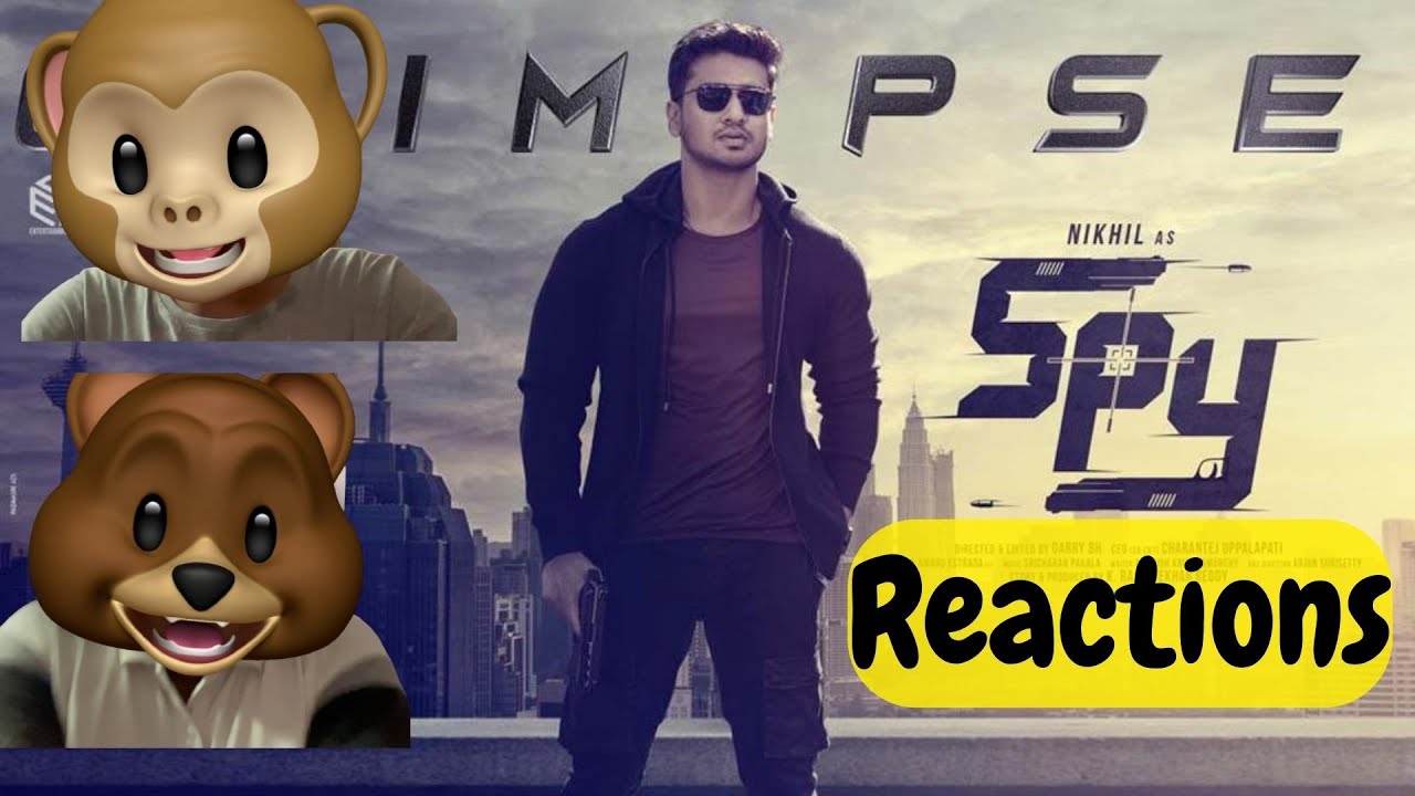 SPY Intro Reaction by Reaction Moji | SPY intro reaction in telugu | Nikhil SPY