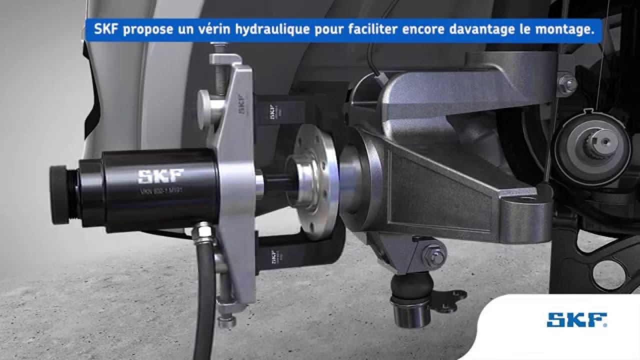 SKF - Monter et démonter un roulement de roue avec les outils SKF VKN 600, VKN 601 et VKN 602-1