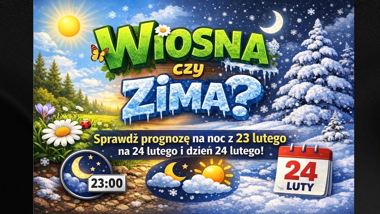 Wiosna czy Zima? Sprawdź Prognozę Pogody na Noc z 23 Lutego na 24 Lutego i Dzień 24 Lutego!
