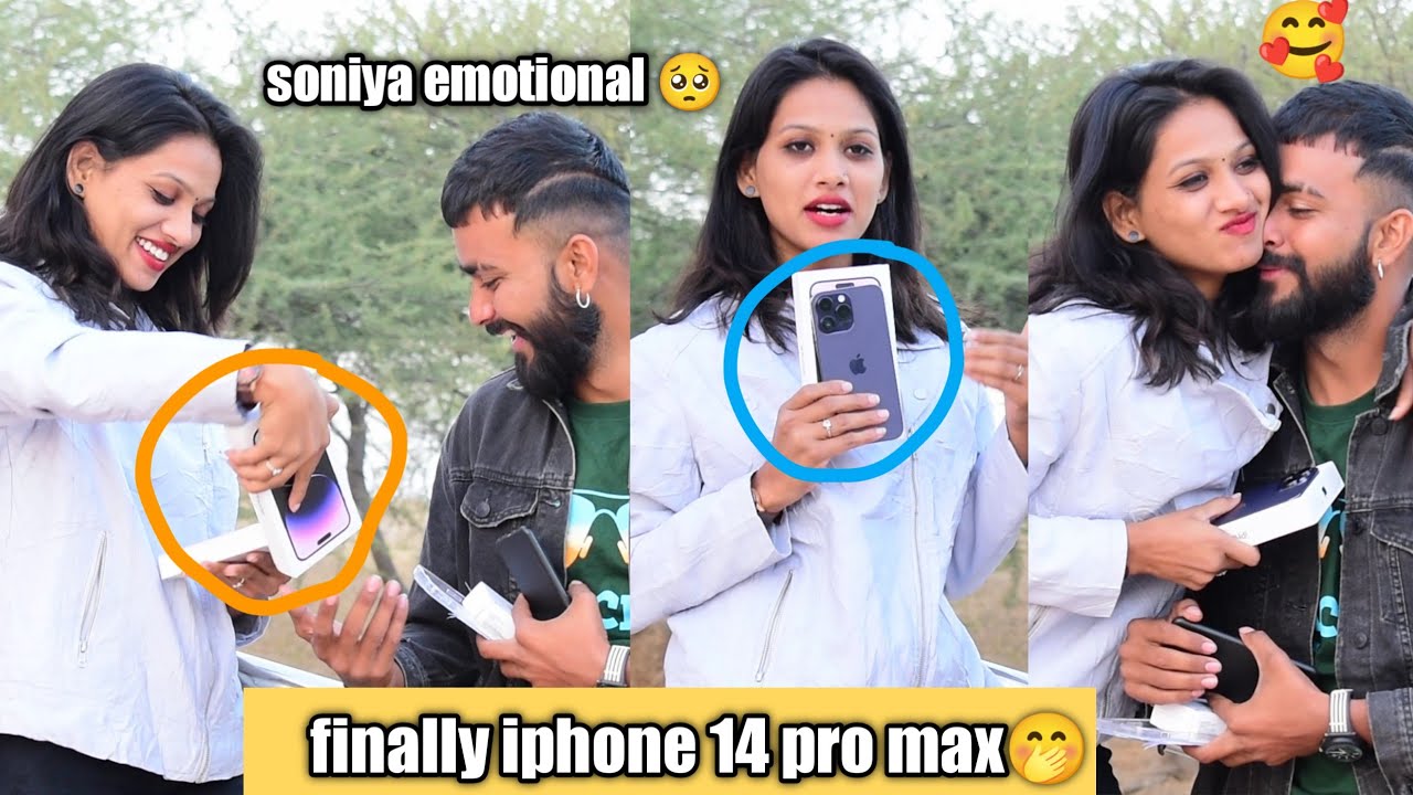 iphone 14 pro max gifts | prank on girlfriend gone emotional moment veer Samrat vlog