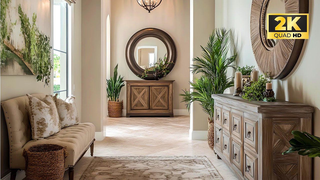 Ideas de Entrada Estacional Estilo Shabby Chic y Casa de Campo para un Toque Romántico