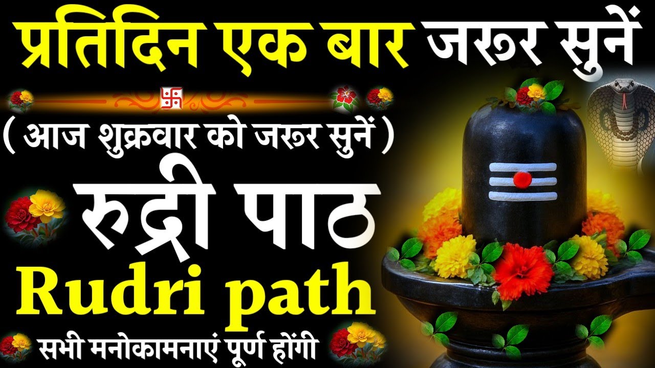 Rudri path || रुद्री पाठ|प्रतिदिन एक बार जरूर सुनें|#@pujapathmantrastotra_shakti9 #rudripath #shiv 
