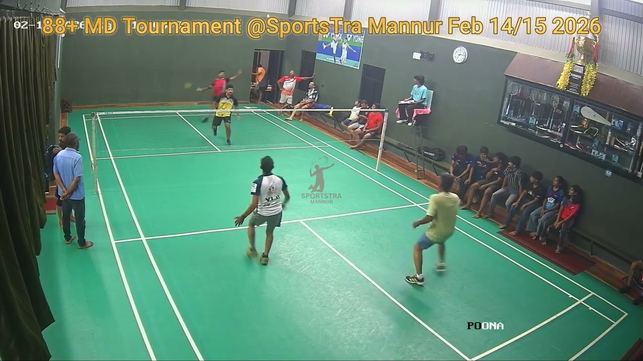 Riyas Vijeesh Vs  Narayan Prasad Edvin  - 88+ MD Tournament @SportsTra Mannur Feb 14/15 2026