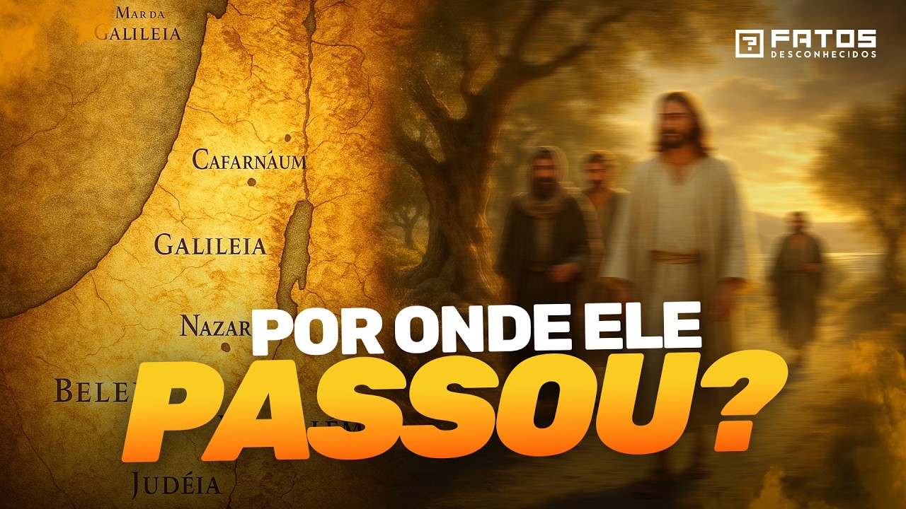 Toda a vida de Jesus em um mapa, para você entender!