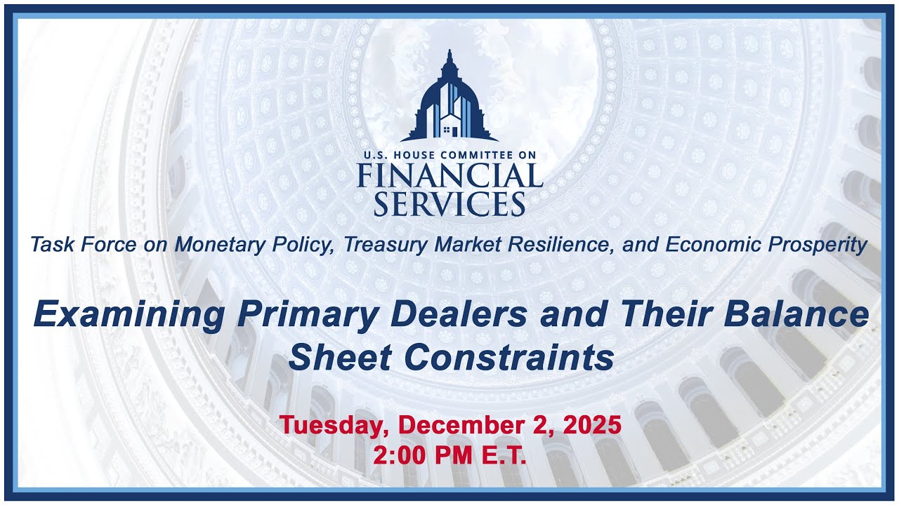 Examining Primary Dealers and Their Balance Sheet Constraintst (EventID=118709)