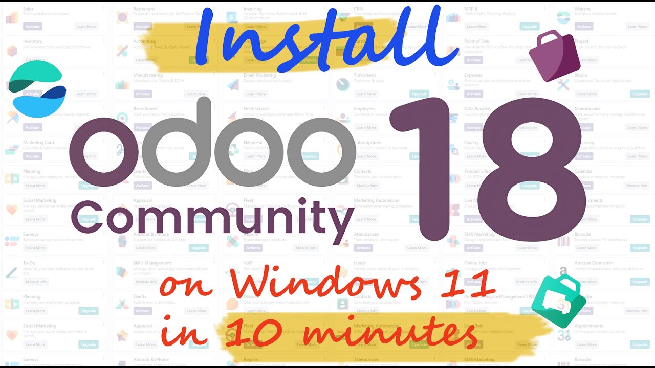 Install Odoo 18 Community on Windows 11 in 10 Minutes