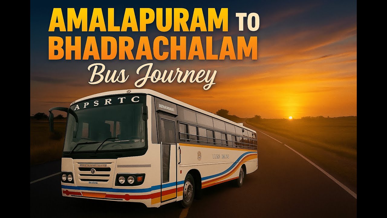 Amalapuram to Bhadrachalam APSRTC Bus Journey in Telugu ||| 