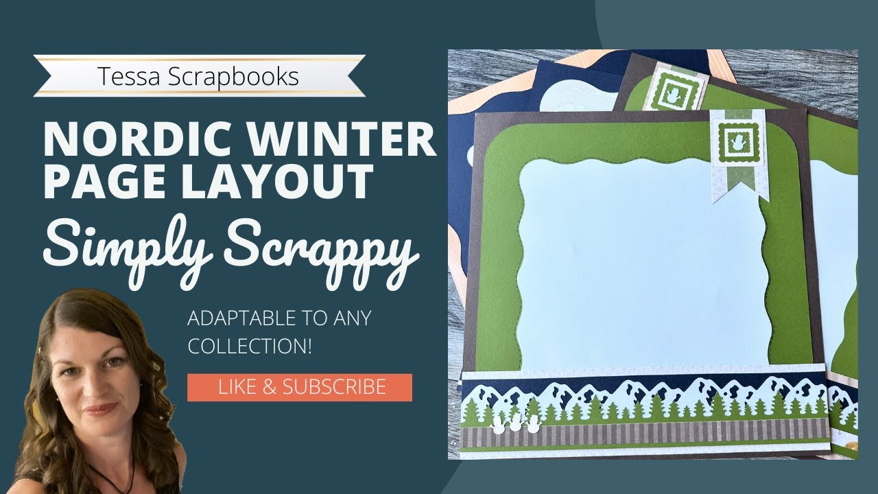Simply Scrappy: Nordic Winter Page Layout