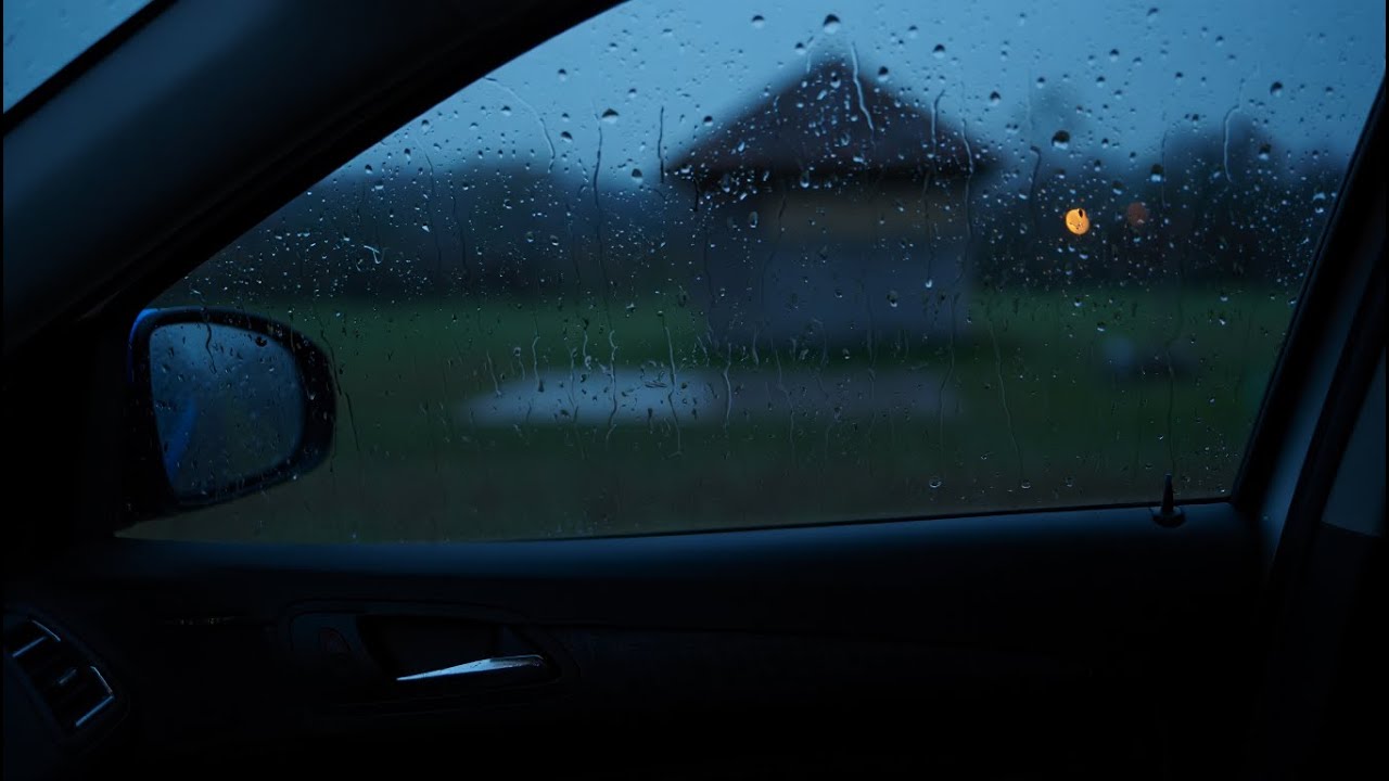 Gentle Rain Inside Car for Deep Sleep and Relaxation