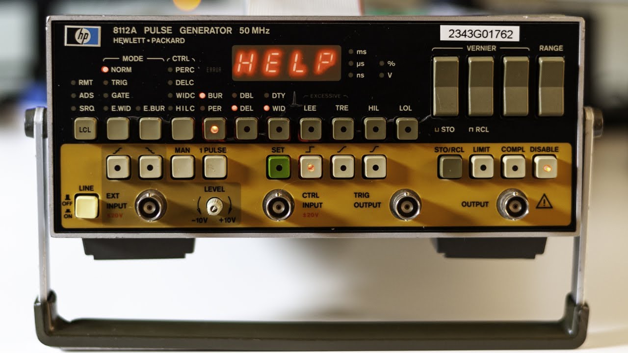 Vintage Test Equipment Repair HP 8112A 50MHz Pulse Generator