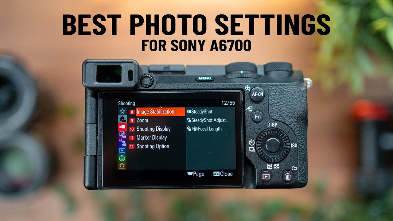Лучшие настройки фотокамеры SONY A6700 // Урок для начинающих