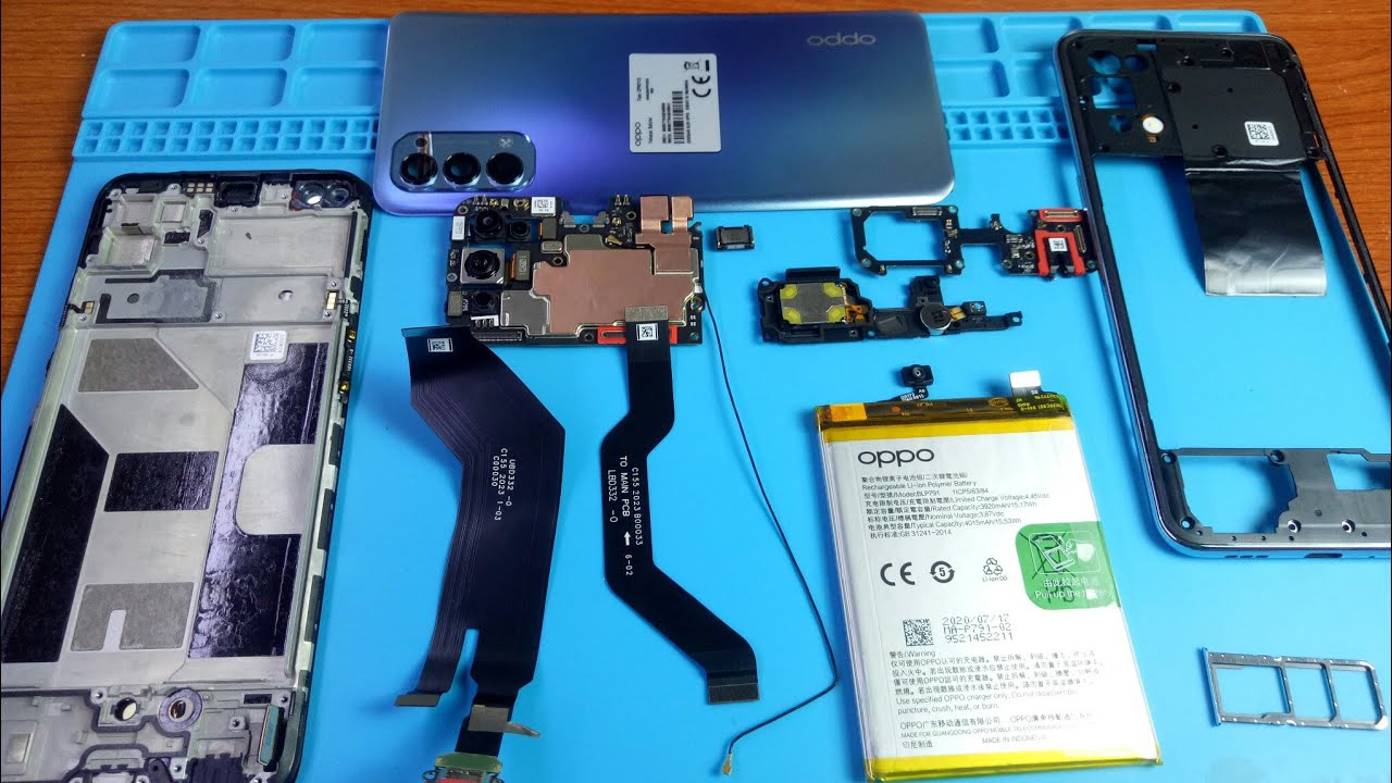 OPPO Reno 4 Teardown || Tutorial bongkar oppo reno 4