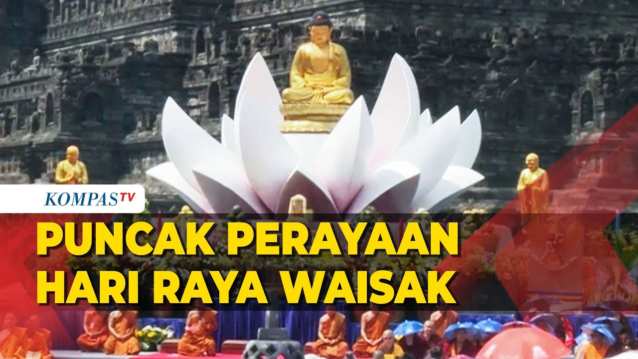 Detik-Detik Puncak Perayaan Hari Raya Waisak di Candi Borobudur