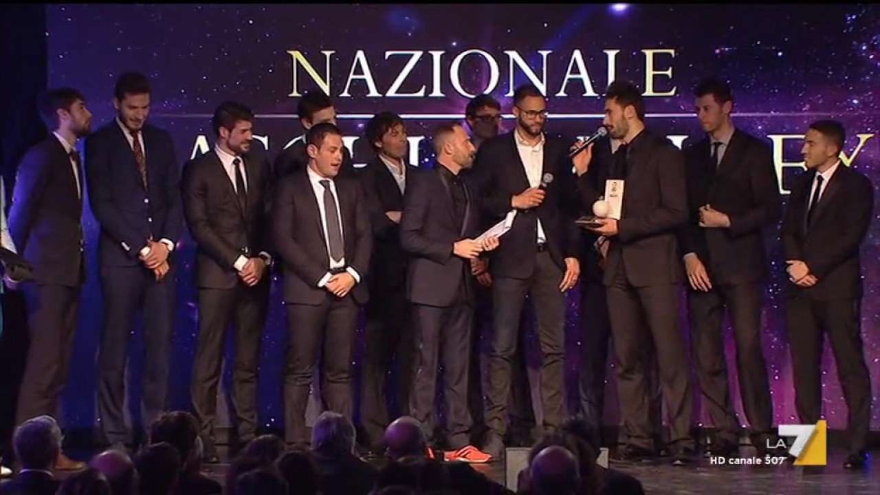 14-12-2016: All'Italvolley il premio come miglior squadra ai Gazzetta Sport Awards 2016