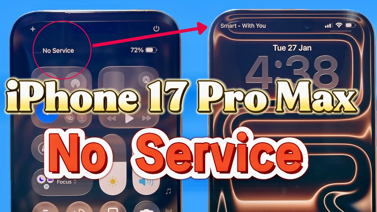 iPhone 17 Pro Max No Service Problem | Step-by-Step Repair Solution