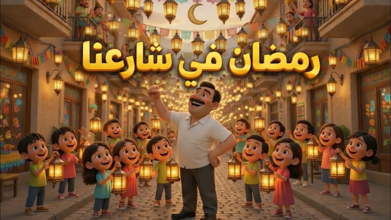 أجمل زينة رمضان في شارعنا – فرحة الأطفال ولمّة الجيران ❤️