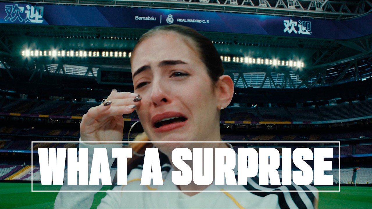 She had NO IDEA she was going TO THE BERNABÉU!