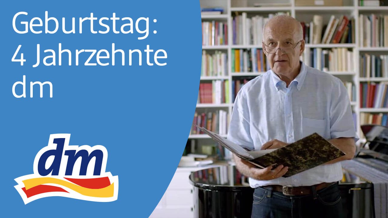 dm-drogerie markt hat Geburtstag: Mitarbeiter, Kunden & Götz Werner erinnern sich an 4 Jahrzehnte