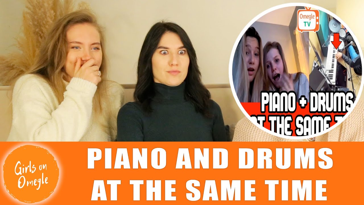 Reaction. PIANO and DRUMS at the SAME TIME! (I Found Omegle Talent).