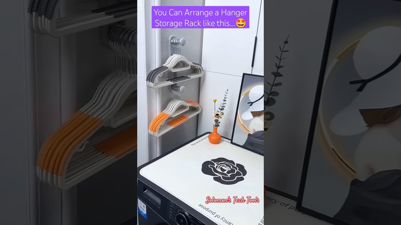 If you have too many hangers at home and no place to put them, you can arrange #kitchenappliances