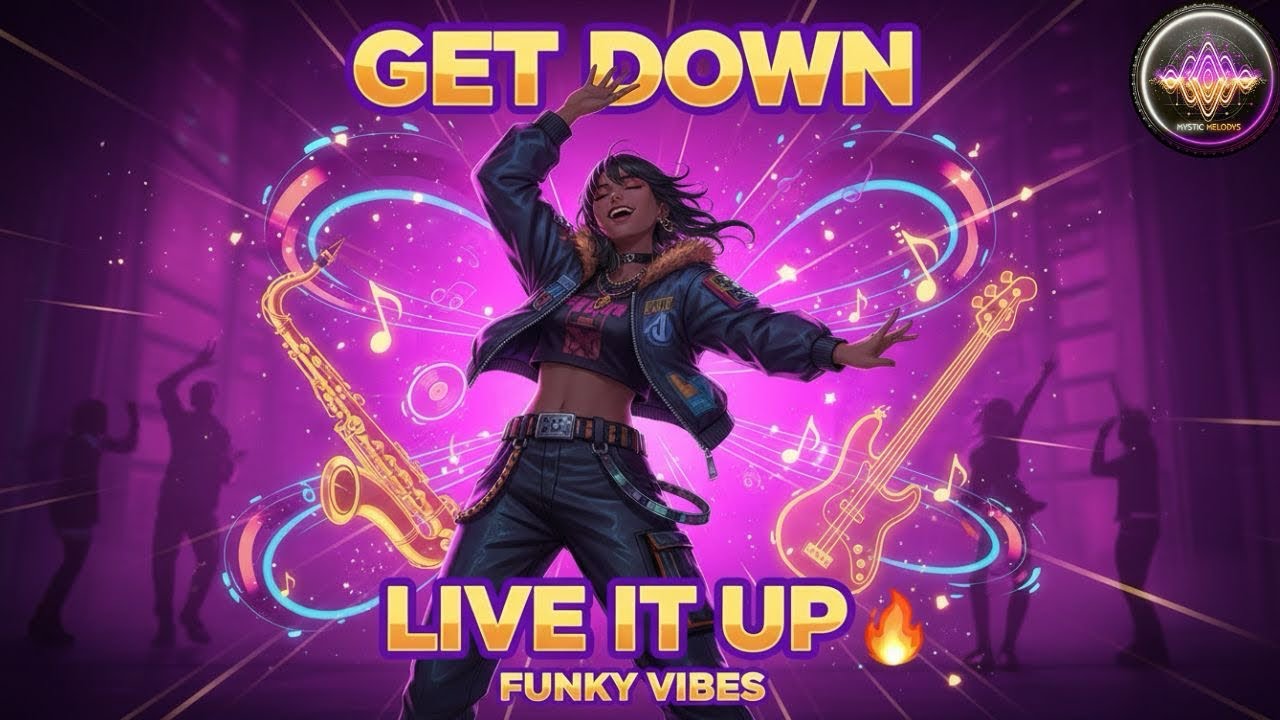 Feel Good Funk Music - GET DOWN & LIVE IT UP 🎵 (Official Lyric Video). #music #pop #popmusic #kpop 