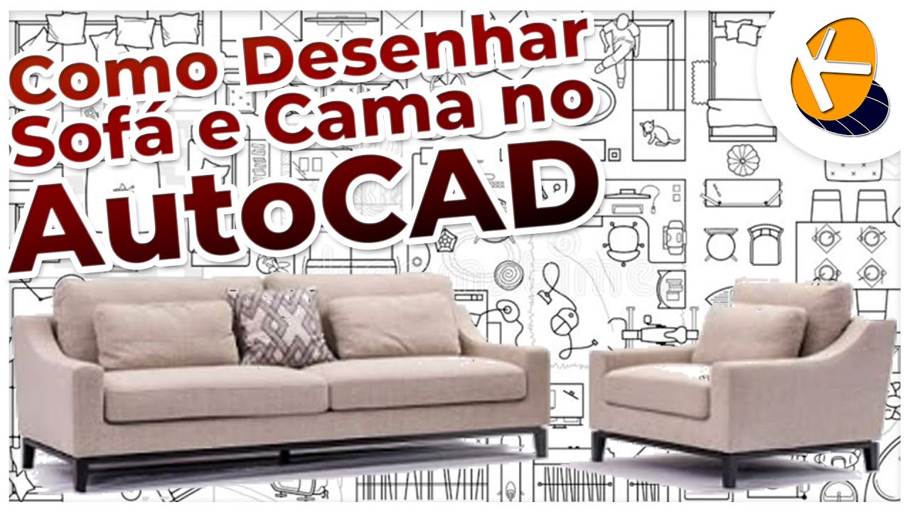 Blocos e Componentes no AutoCAD: Como desenhar, do zero, cama e sofá, e transformá-los em blocos.
