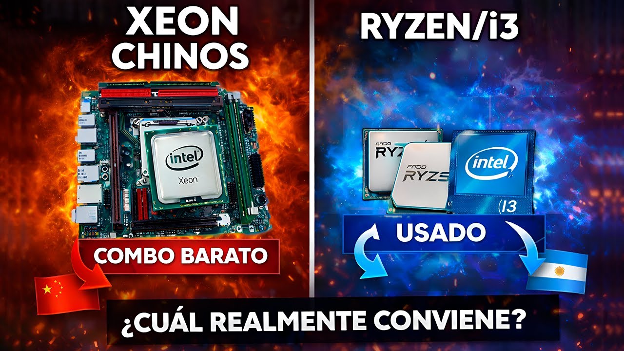 Xeon barato vs Ryzen / i3 usados: ¿cuál conviene de verdad?