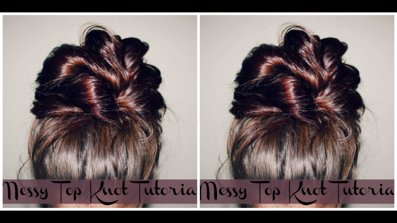 messy top knot