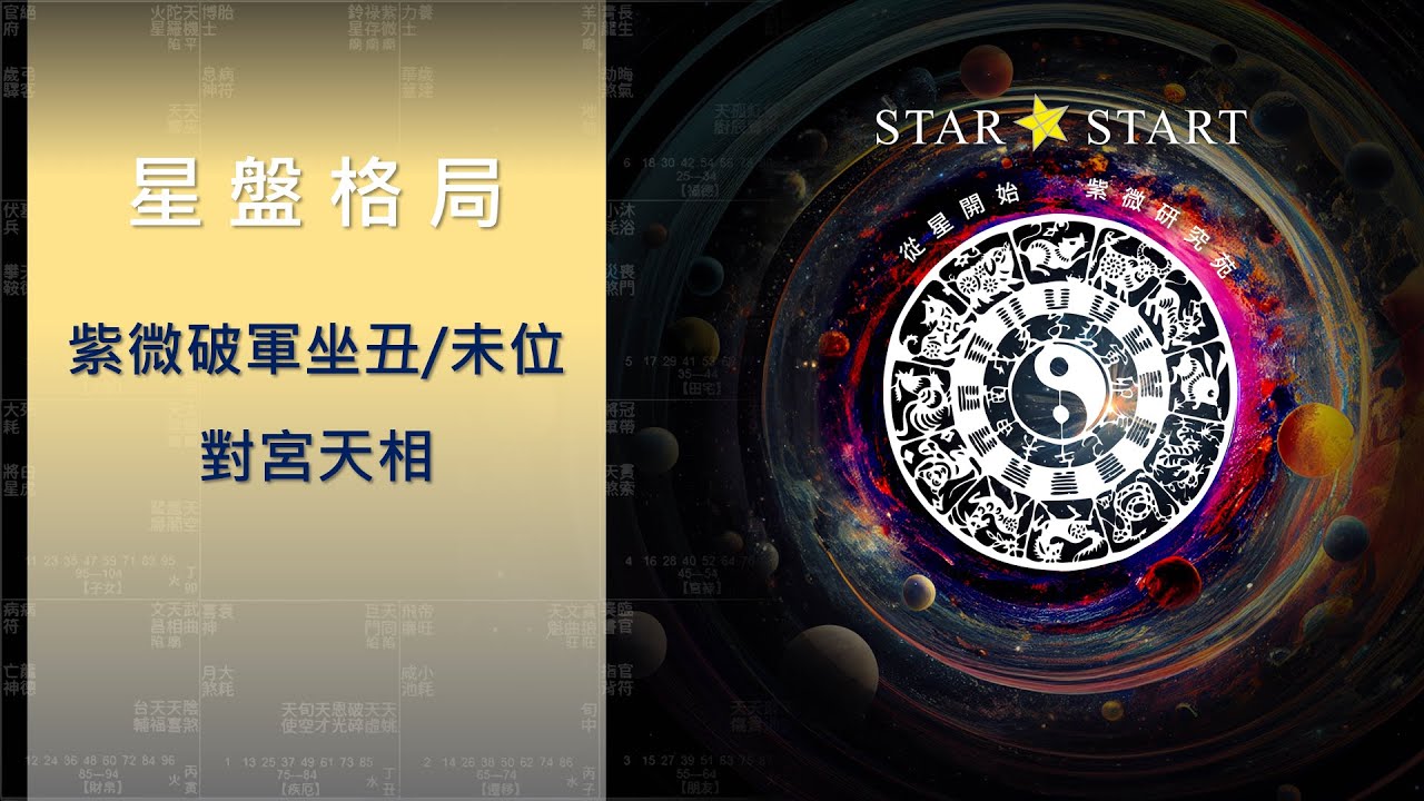 [星盤格局] 紫微破軍坐丑/未位，對宮天相 (從星開始 紫微研究苑)