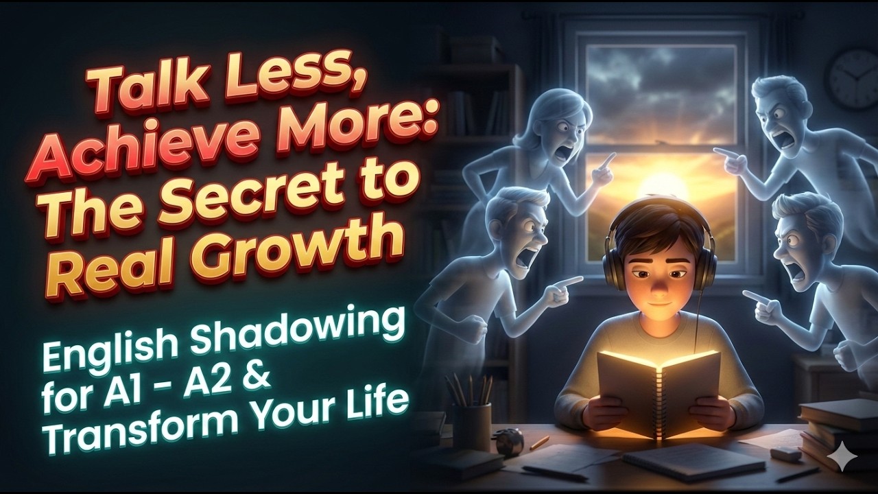 What If You Stopped TALKING and Started ACHIEVING? || English Shadowing for A1 – A2