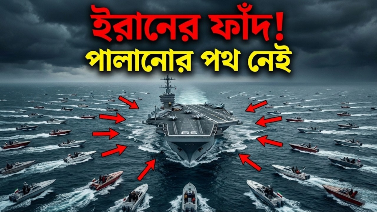 পারস্য উপসাগরে মহাবিপদ! ইরানের ফাঁদে আটকা পড়ল মার্কিন রণতরী?  USS Abraham Lincoln