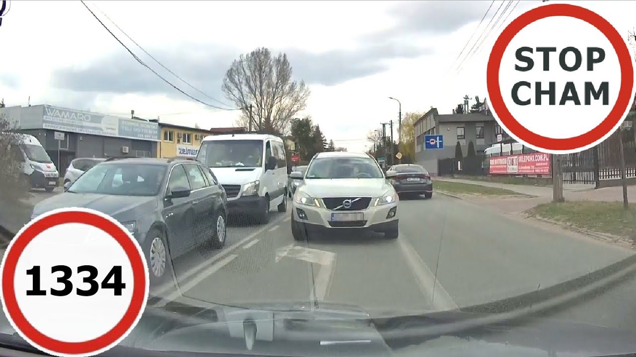 Stop Cham #1334 - Niebezpieczne i chamskie sytuacje na drogach