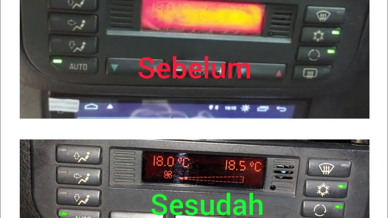Cara perbaiki layar climate ac digital BMW e36