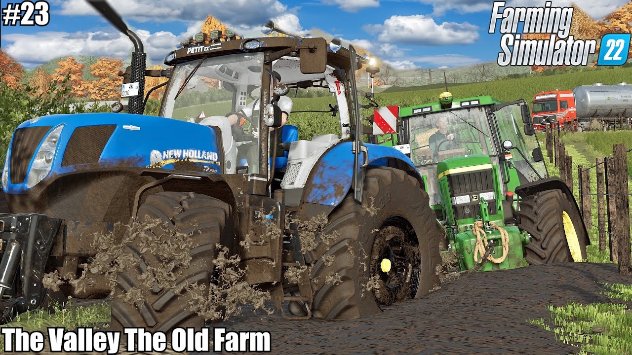 WORKER STUCK THE TRACTOR in the MUD│The Valley The Old Farm│FS 22│23