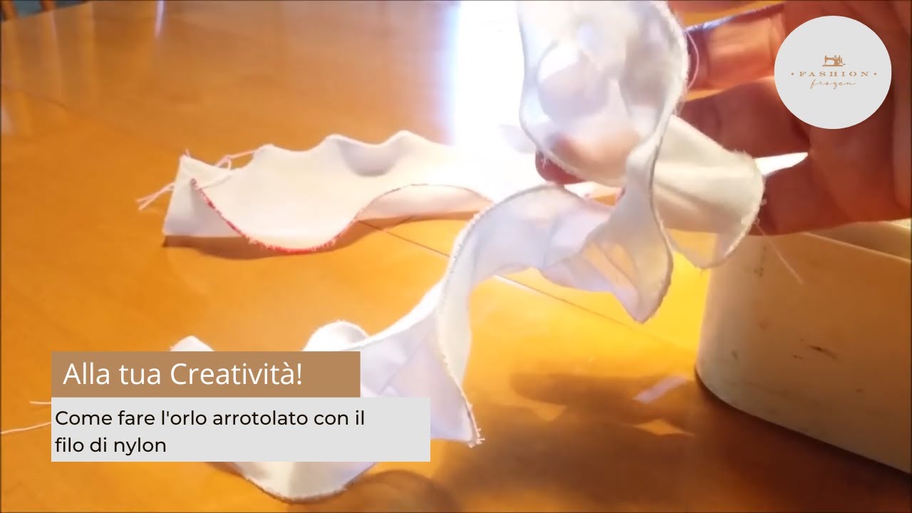 Come fare l'orlo arrotolato con il filo di nylon