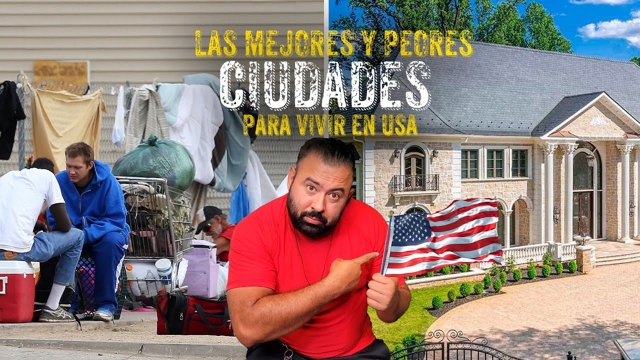 la MEJOR y la PEOR CIUDAD para VIVIR en ESTADOS UNIDOS mira donde vivo yo