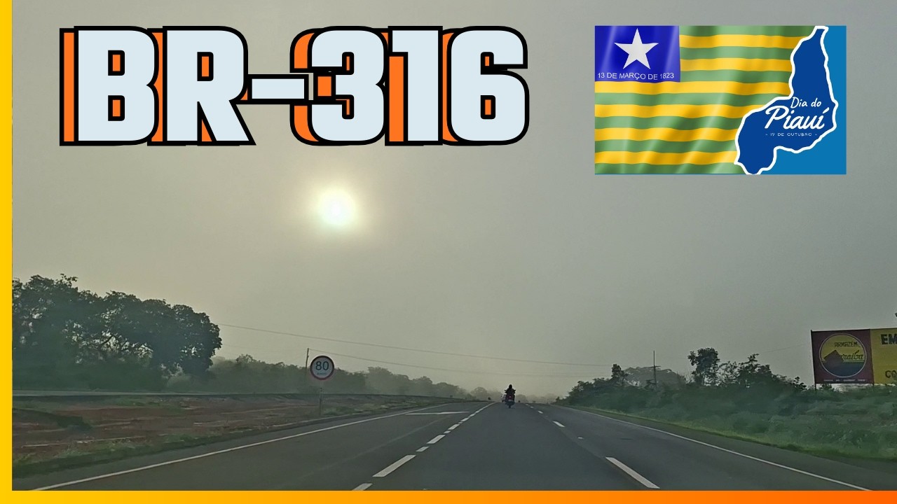 Passei Hoje na BR 316 no trecho Entre Teresina e Demerval Lobão Piauí