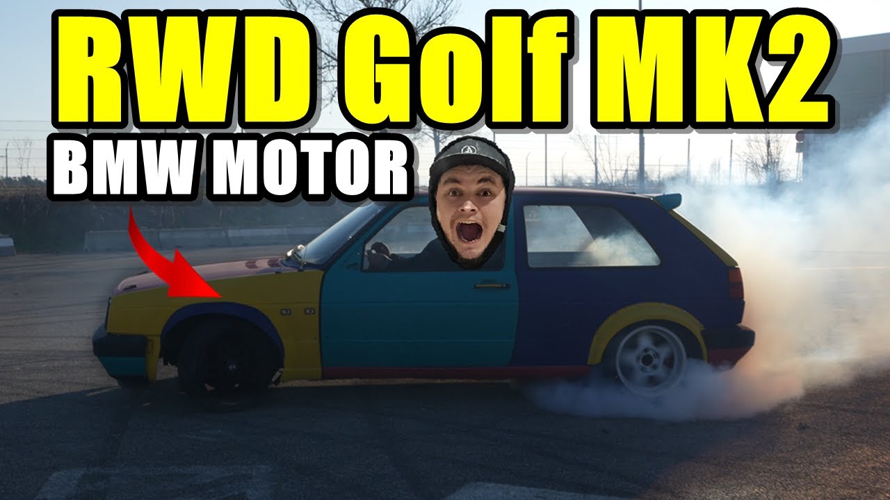 RWD Golf MK2 mit BMW Motor zum Driften !