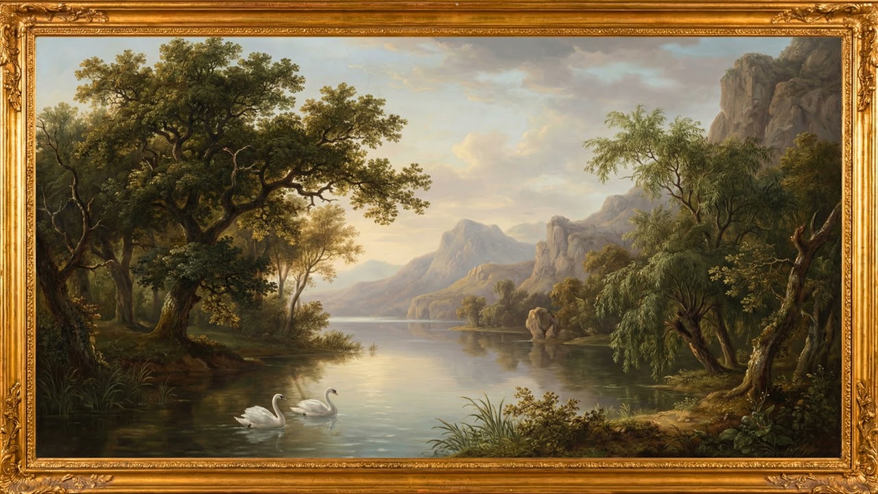 A Quiet Evening in the Gallery Romantic Art & Soft Ambience